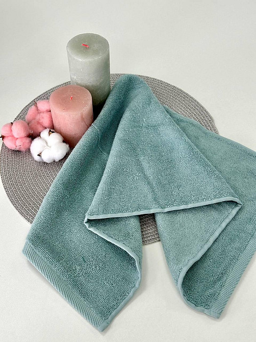 Махровий рушник Ideal Textile Pastel 30х70 см 500 г/м2 м'ятний (56861095) Чернівці - фото 3