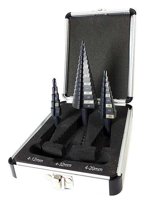 Набір свердел для металу, конусні, 4-32 мм, 3 шт., Richmann (C9265) Коломия - фото 3