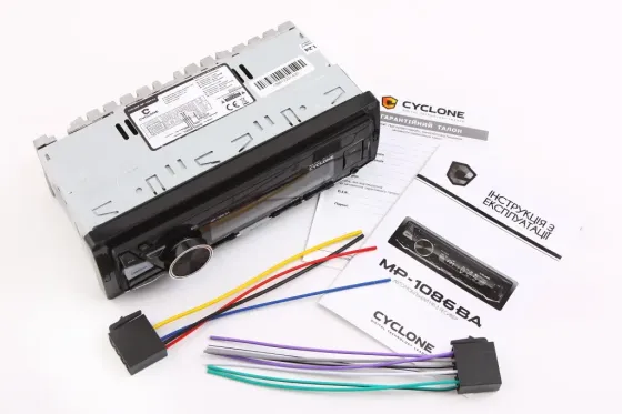 Автомагнітола Cyclone MP-1086 BA RGB BT/USB/MicroSD/ISO/доп. розїзд /Eway Link Вінниця