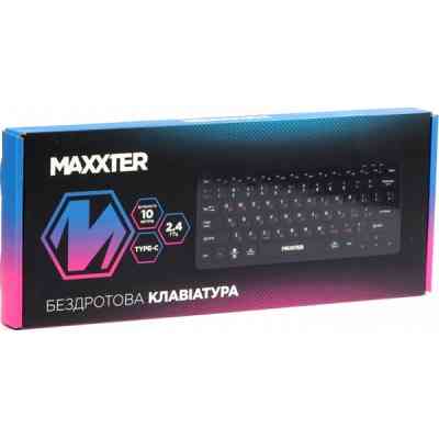 Клавіатура Maxxter KBW-C01B-UA Wireless UA Black (KBW-C01B-UA) Вінниця