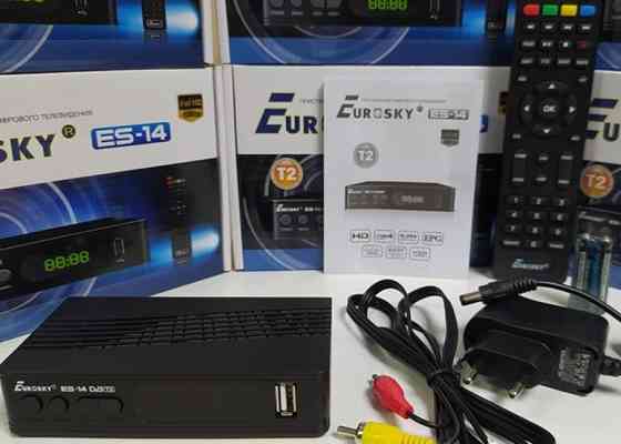 Приставка Т2 тюнер ресивер приемник EuroSky ES-14 DVB-T/T2/C IPTV YTV. Харьков