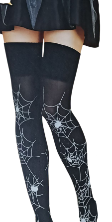 Жіночі гольфи з паутиною та павуками на Хелловін 40den S 38-40 Італія чорний Київ