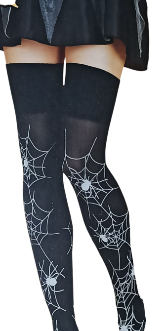 Женские гольфы паутина с пауками для Хэллоуина 40den S 38-40 Италия черный Киев - изображение 2