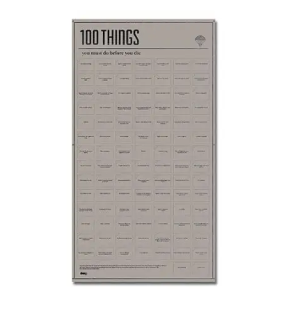Плакат «100 речей, які ви повинні зробити, перш ніж померти» Рівне