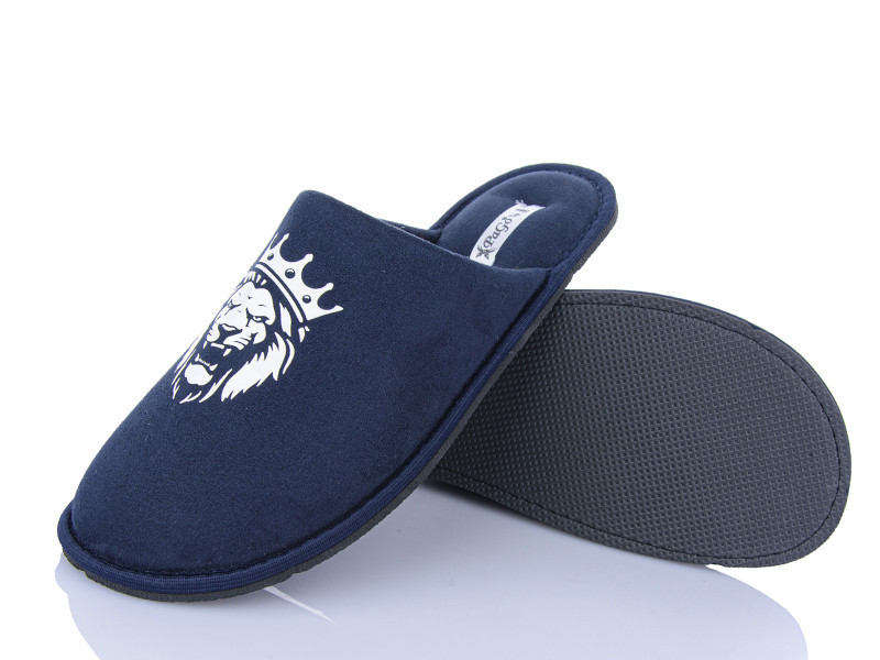 Хатні капці кімнатні чоловічі закриті Лев з короною Одеса - фото 4