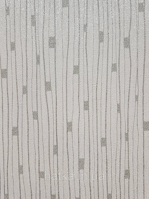 Шпалери вінілові на флізеліні AS creation The Bos 0.53х10 смужки дощик сіро сріблясті на білому Київ - фото 1