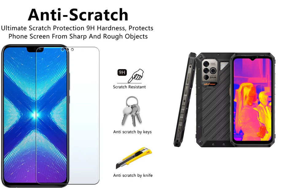 Защитное стекло NeoGlass для Ulefone Armor 18 Ultra, 18T, 18T Ultra – ультрапрозрачное и устойчивое Киев - изображение 1