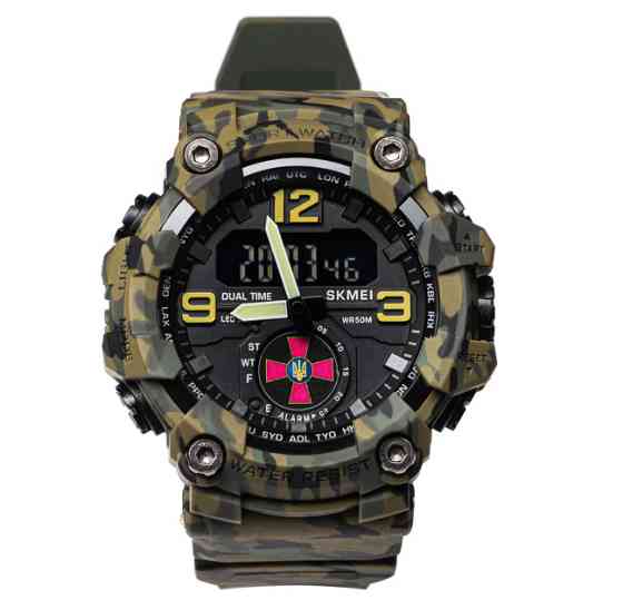 Годинник чоловічий водостійкий тактичний Skmei Brave ЗСУ Камуфляж Вінниця