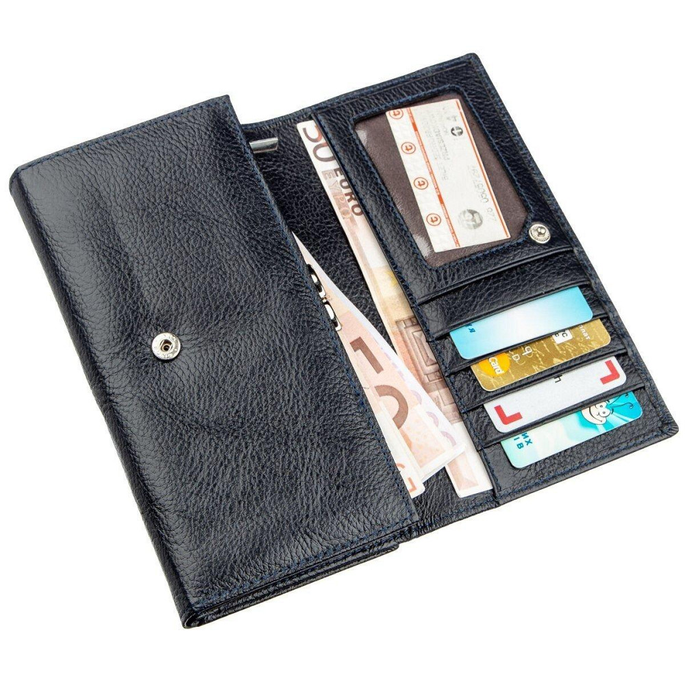 Кошелек-клатч с визитницей ST Leather 18880 Серо-синий Киев - изображение 6