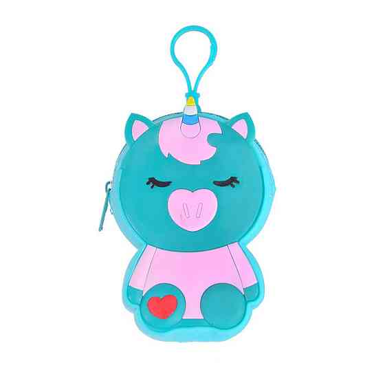 Дитячий гаманець-брелок "Єдиноріг" C44408, 8 х 11 х 3 см Зелений Вінниця