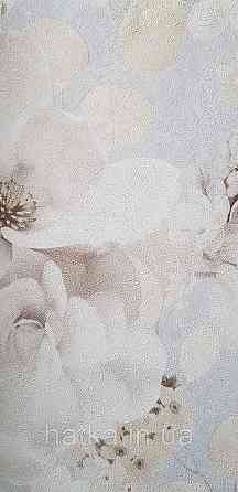 Шпалери вінілові на флізеліні гарячого тиснення Sintra Atmosphere квіти троянди білі беж сірі блакитні 512203 Київ