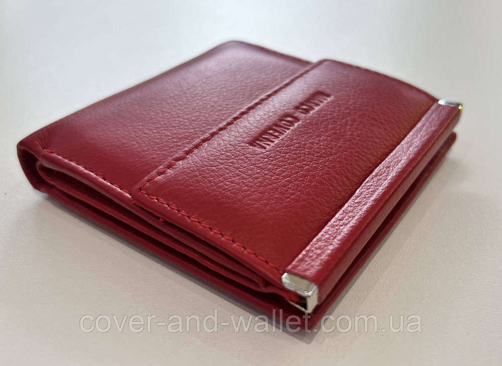 Червоний жіночий гаманець невеликого розміру із натуральної шкіри Marco Coverna MC 213 Київ - фото 8