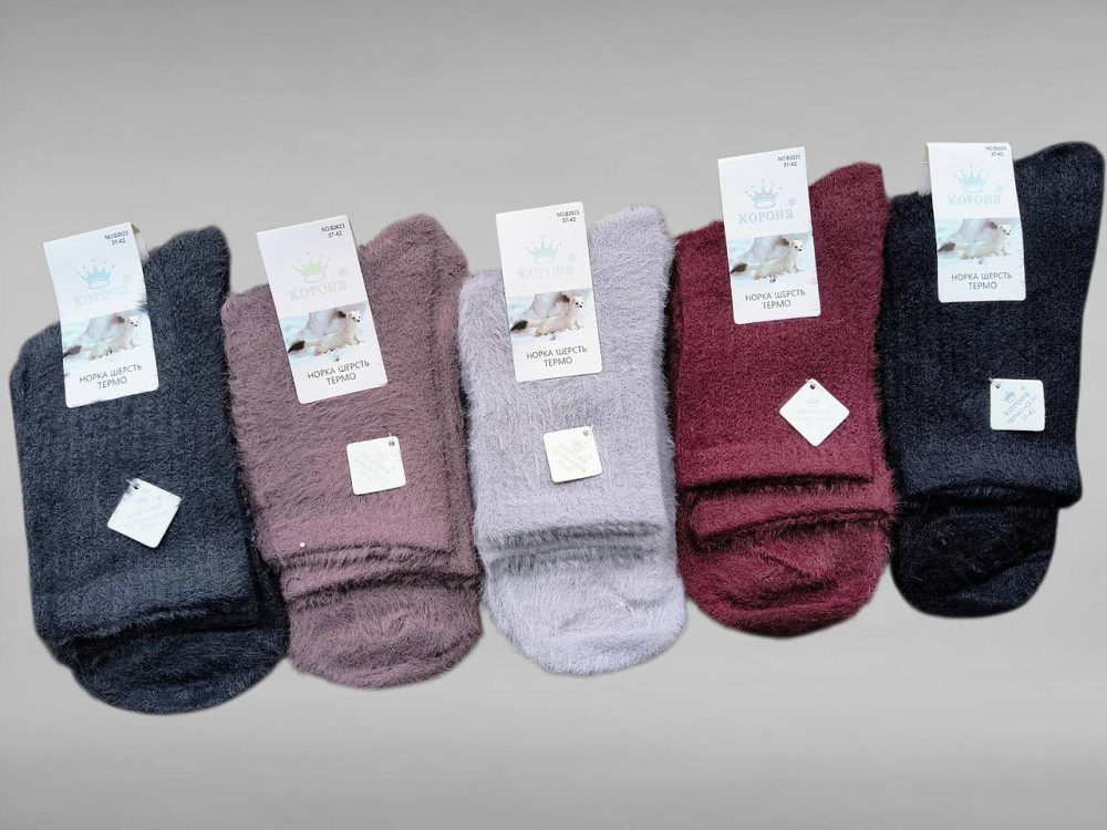 Женские теплые носочки с кашемиром. Набор из 5 шт. Корона Норка Киев - изображение 2