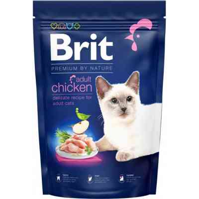 Сухий корм для кішок Brit Premium by Nature Cat Adult Chicken 300 г (8595602552962) Вінниця