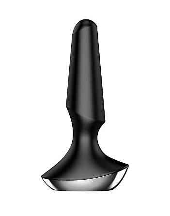 Анальна смарт-вібропробка Satisfyer Plug-ilicious 2 Black Sex Aura Київ