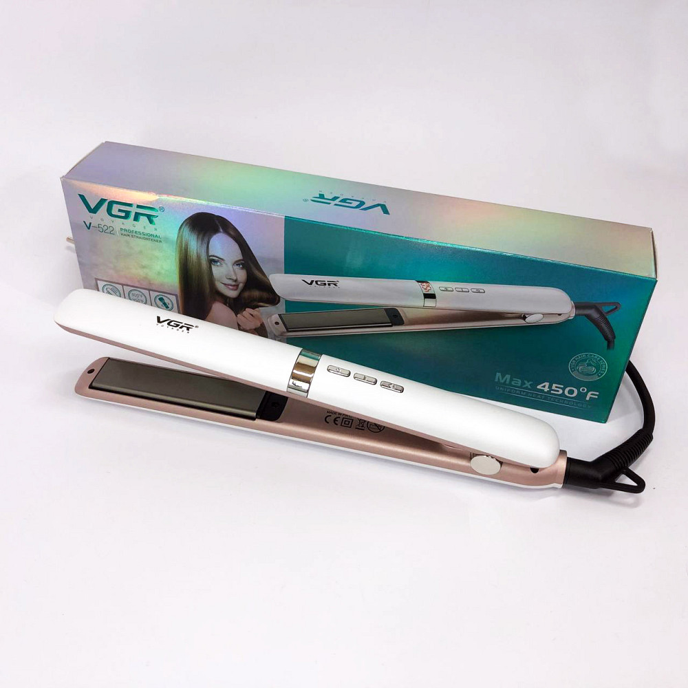 Праска-випрямляч для волосся з терморегулятором VGR V-522, Випрямляч для волосся прямий MS-78 Івано-Франківськ - фото 6