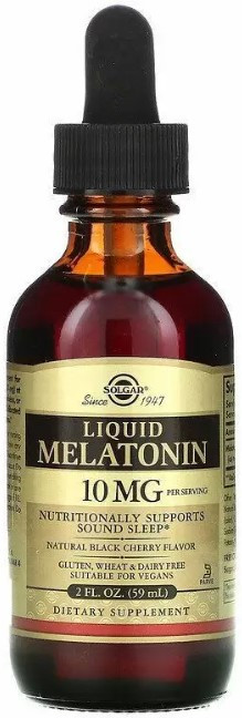 Мелатонін Solgar Melatonin 10 мг 59 мл Чорна вишня Київ - фото 1