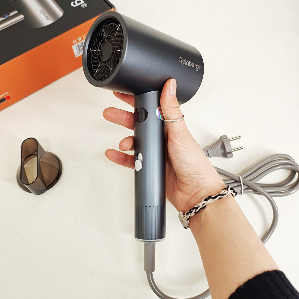 Фен без вреда для волос Rainberg RB-2253 2000Вт, Мощный фен для быстрой сушки укладки прически WA-23 Львов - изображение 5
