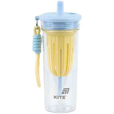 Пляшка для води Kite 650 мл, жовто-блакитний (K25-1219-3) Вінниця