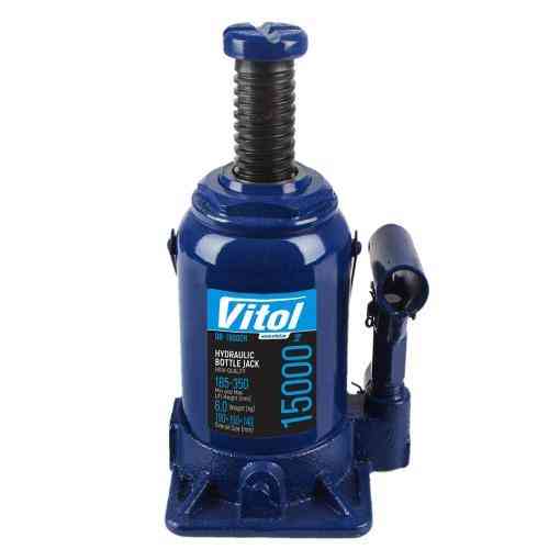 Гидравлический телескопический домкрат 15 тонн, коробочный, высота 185-350 мм, вес 6 кг (DB-15002H/JX107S) Харьков