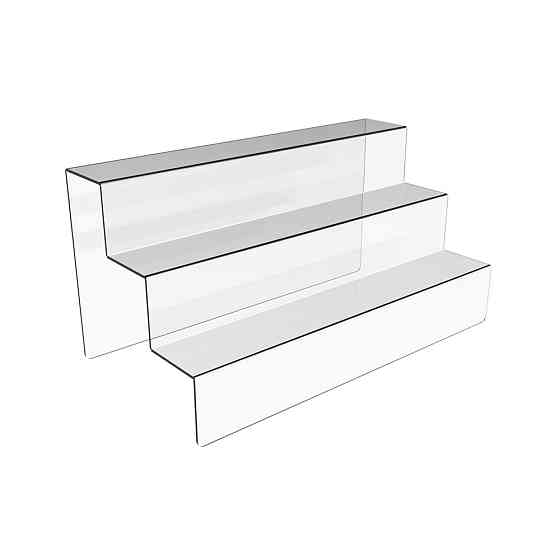 Товарная горка EKOSTAR на 3 ступеньки из акрила 300х150х150 Киев