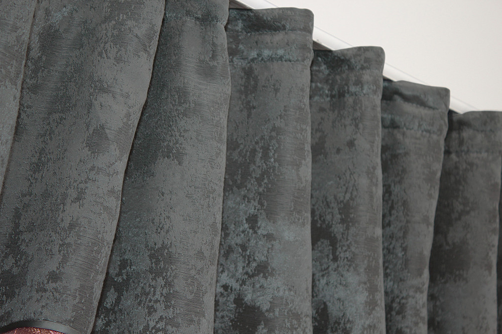 Кухонные шторы VR-Textil № 073к с ламбрекеном и подхватами розово-золотистый с серым 270х170 см (52-0365) Киев - изображение 5