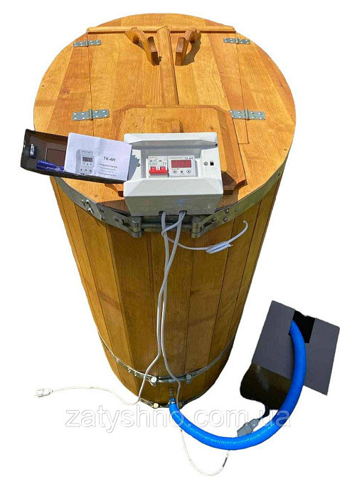 Овальна фітобочка з вільхи з парогенератором Київ - фото 3