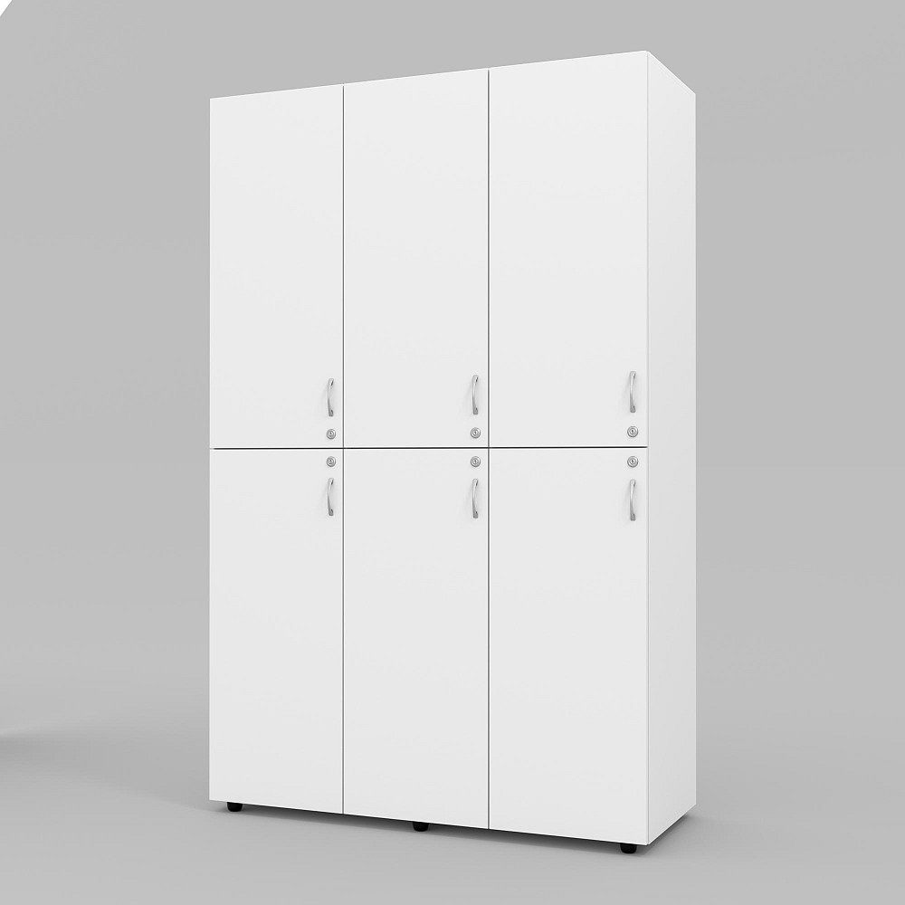 Шафа секційна для роздягальні ШС-1, Білий, 1200/468/1900 Львів - фото 1