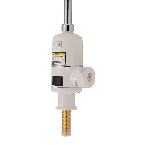 Проточный кран-водонагреватель кухонный для кухни Lidz Warm 056 LDWAR056WCR24984 White / Chrome Киев