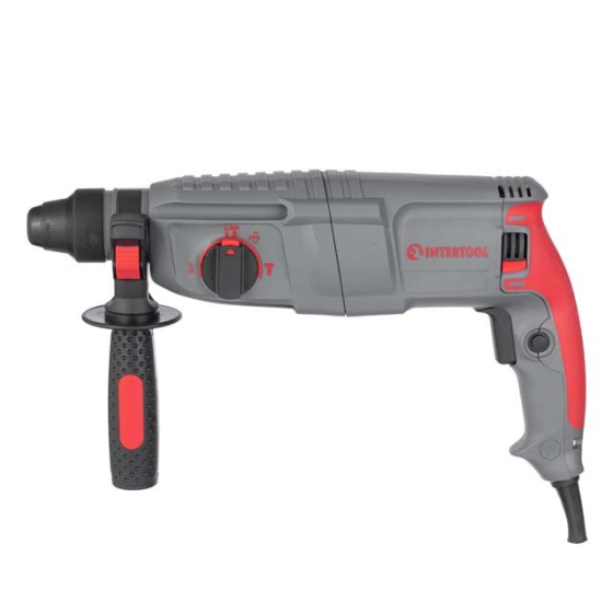 Потужний ударний електричний прямий перфоратор INTERTOOL DT-0180 : 850 Вт, 3.2 Дж, SDS-plus Київ