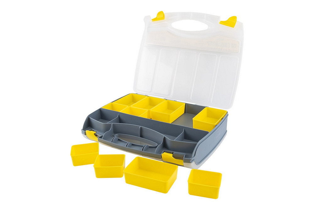 MASTERTOOL Органайзер двосторонній MASTERTOOL з ручкою 15" 370х300х80 мм 15 секцій/10 лотків 79 Коломия - фото 8