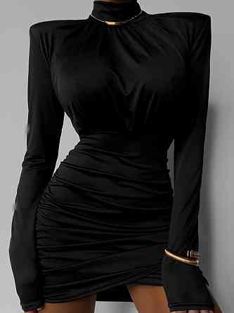 Жіноча стильна міні сукня з плечиками трикотаж масло Одеса