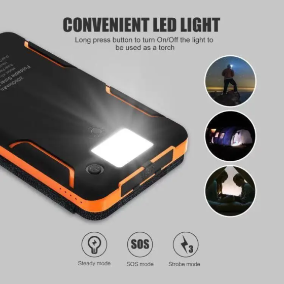 Зарядное устройство на солнечных батареях Power Bank 25000mAh 10Вт Винница