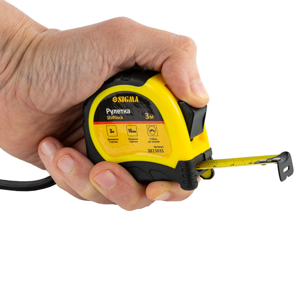 Sigma Рулетка shiftlock 3м×16мм SIGMA (3815031) Коломыя - изображение 3