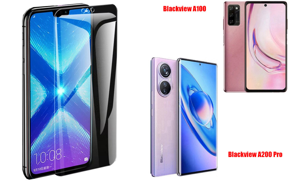 Защитное стекло NeoGlass для Blackview A100, A200 Pro – ультрапрозрачное и устойчивое Киев - изображение 2