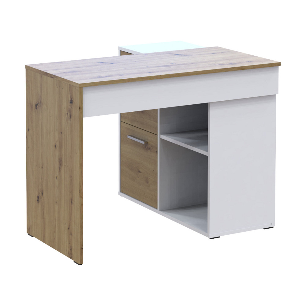 Офісний стіл Doros T8 Білий/Дуб Артизан 100х83х75 (DRS-011512) Львів - фото 5