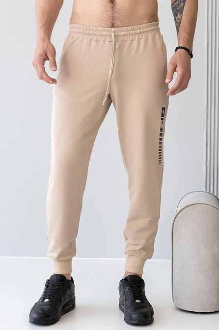 Штани джогери чоловічі TotalFit EM1 L, Молочний Київ - фото 4