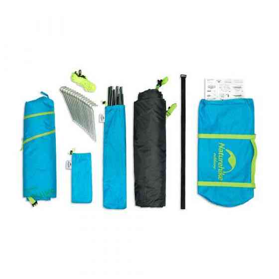 Двухслойная, 4-х местная палатка с алюминиевыми дугами, P-Series, синяя. Киев