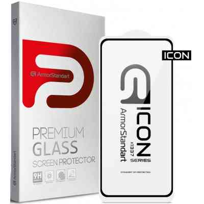 Стекло защитное Armorstandart Icon Xiaomi Redmi Note 10 5G/Poco M3 Pro Black (ARM59304) Винница