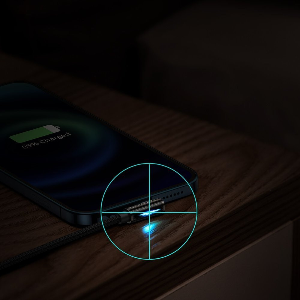 Кабель Lightning Baseus Legend Series Elbow CALCS-A01 (Чорний, 1м, 2.4A) Николаев - изображение 7