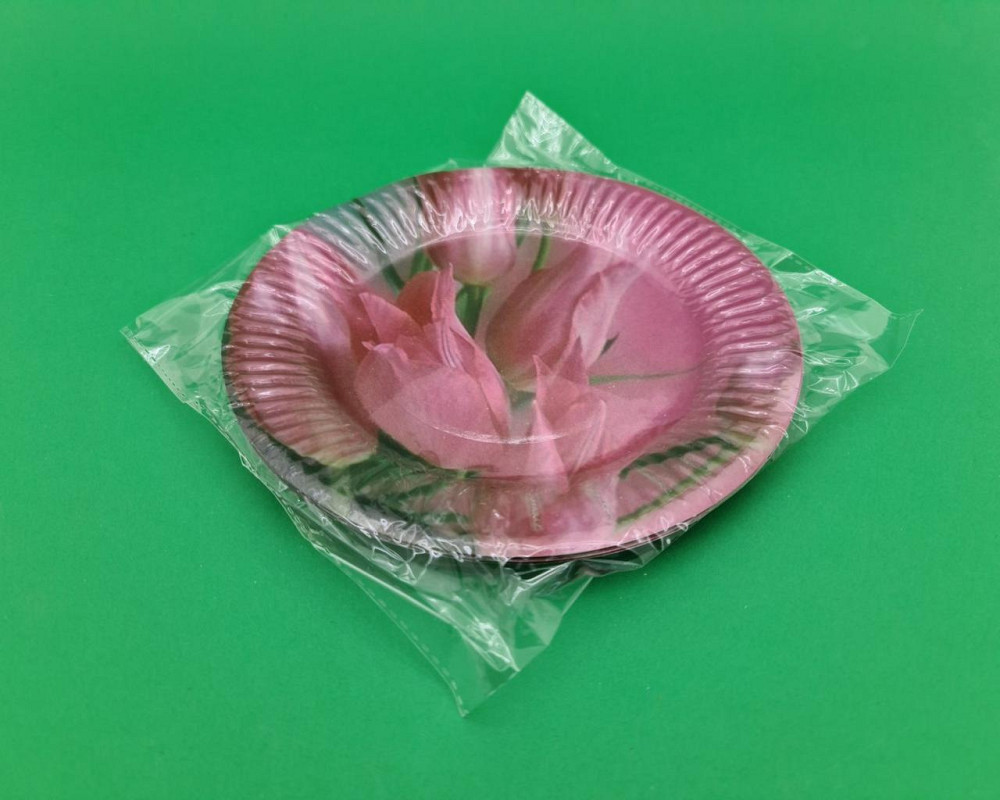 Бумажная тарелка с рисунком  18см