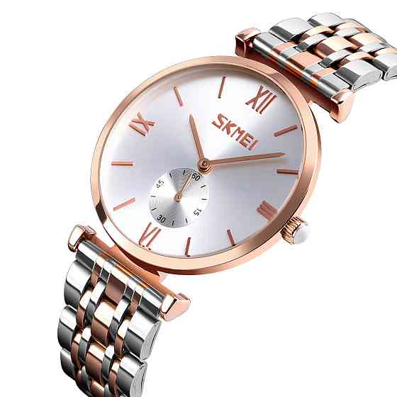 Skmei 9198TRGSI-B Rose Gold-Silver/Silver MenMen SBR Киев