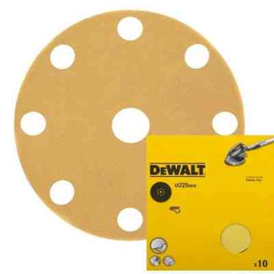Наждачная бумага DeWALT для ексцентрикових шліфмашин, 225 мм, зерно 120 (DT3170) Винница