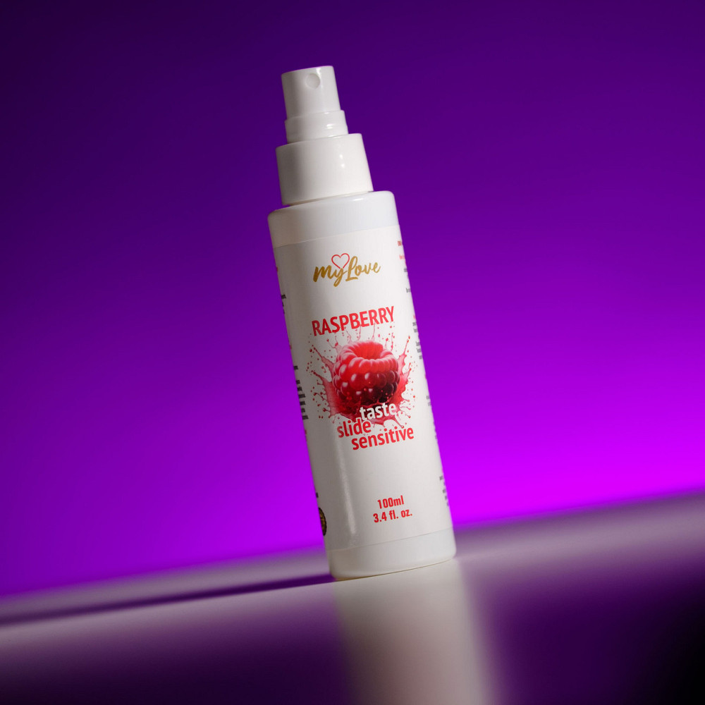 Інтимний гель-лубрикант - MyLove Taste-Slide Sensitive Raspberry, 100 мл Sex Aura Київ - фото 3