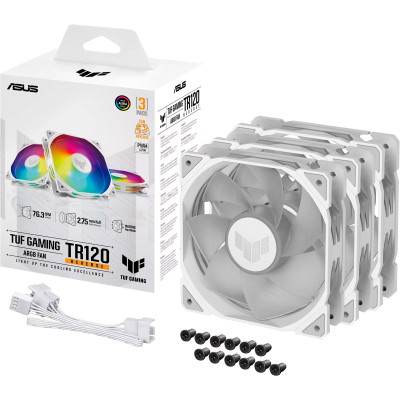 Кулер до корпусу ASUS TUF GAMING TR120 FAN ARGB REVERSE WHITE (90DA00D3-B09020) Вінниця - фото 7