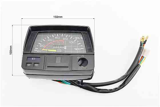 Спідометр у зборі "квадрат" 120 км/год (фішка "мама" + 7 проводів) Київ