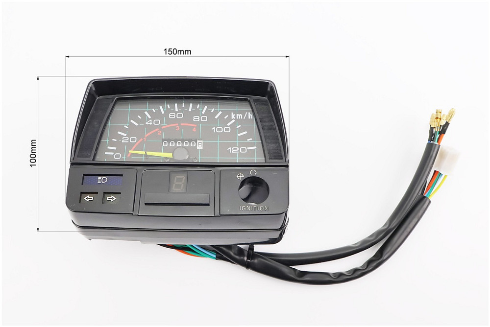 Спідометр у зборі "квадрат" 120 км/год (фішка "мама" + 7 проводів) Київ - фото 3