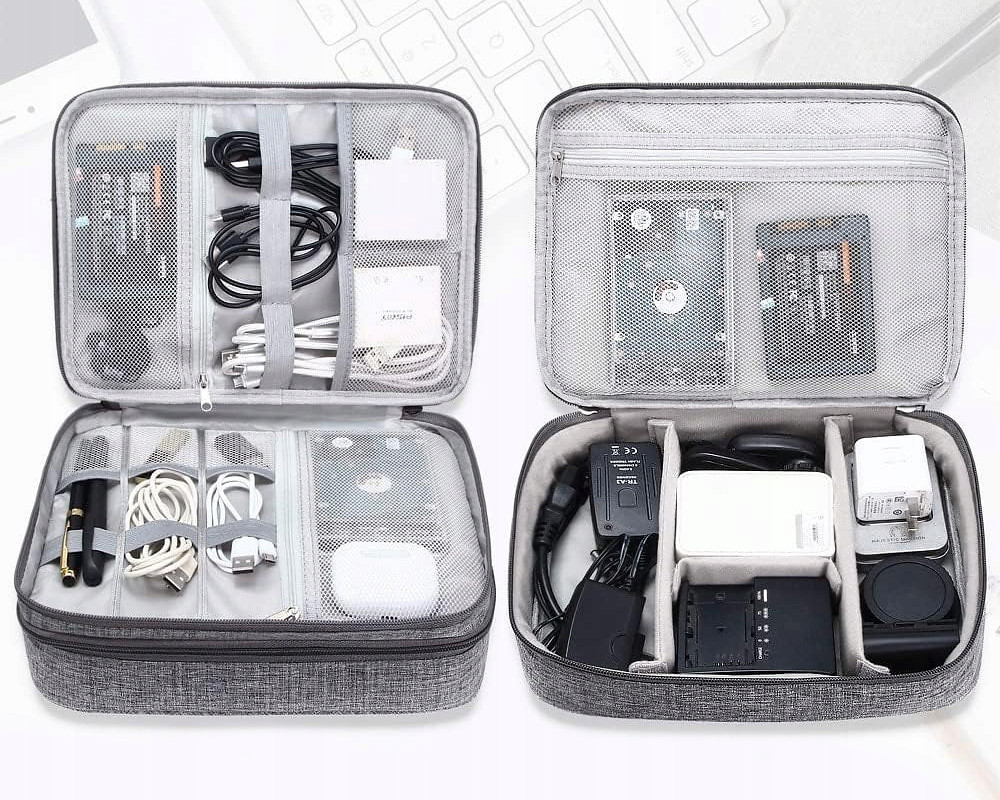 Чехол-органайзер универсальный кейс сумка для кабелей проводов, аксессуаров и мелочей 27 х 20 х 10 с Бровары - изображение 8