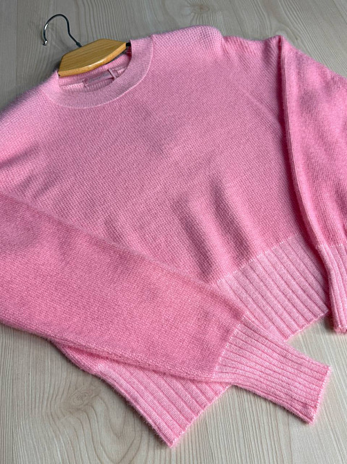 Светр жіночий Fancy Matinee 7571 вафельний з ангори оверсайз, рожевий, one size Київ - фото 4