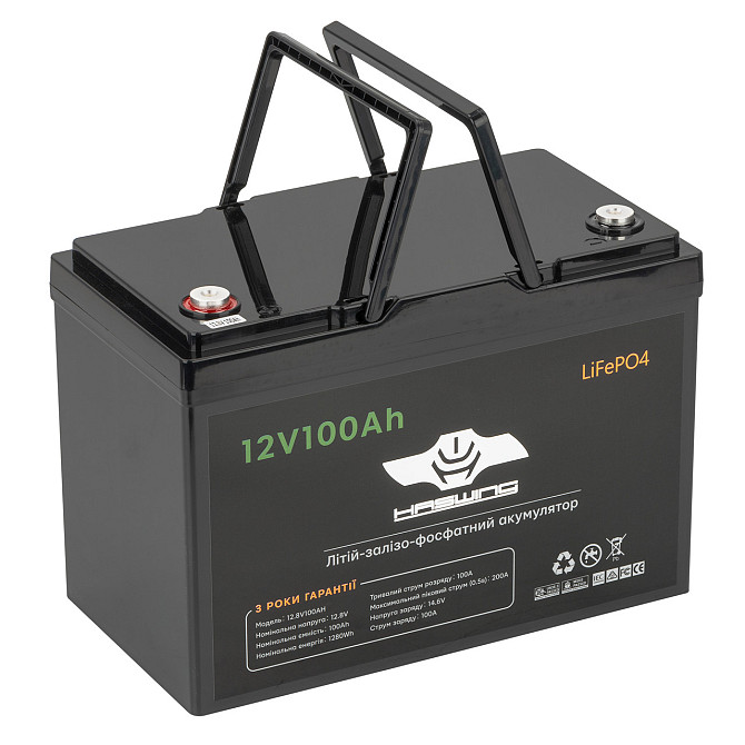 Акумулятор Haswing LiFePO4 12.8V 100Ah Київ - фото 2